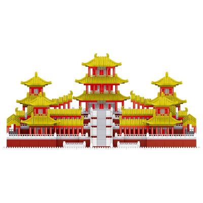 China Building Blocks Assembled Chinese Famous EPang Palace Architecture Large 3D Model Children's Gift Diamond Bricks Mini Building Blocks Sets for sale