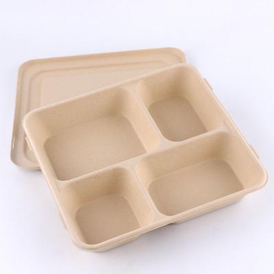 China Minimalist Disposable Eco Friendly Microwavable Dish Tray for Restaurant Sugarcane Pulp Round Biodegradable Food Plate 5 6 7 8 9 10inch for sale