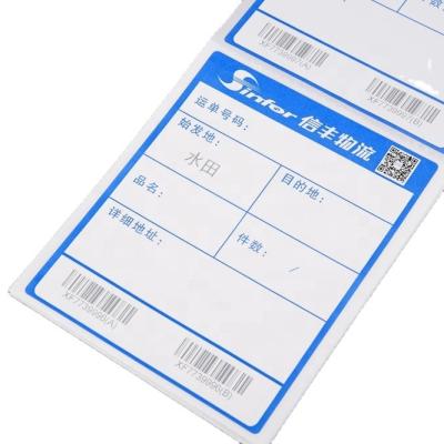 China Anti-Counterfeit Both Sides Printed Label Sticker Wholesale Customized Print Adhesive Label Sticker For Shipping/Packaging for sale