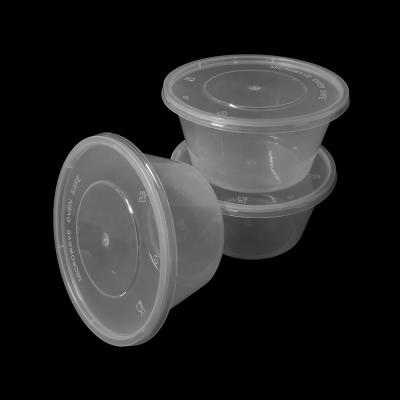 China Eco Friendly Microwavable Take Out Sauce Molded Granola Plastic Packaging With Lids for sale