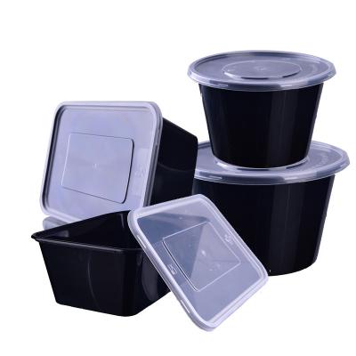 China NEW Z Round Microwavable Disposable Food Storage Container , Plastic Container With Lid for sale