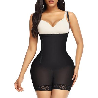 China WAISTDEAR Body Shaper Zipper Enhancer Butt Lifter Waist Trainer Wholesale Breathable Seamless Body Shapewear Tummy Control Women for sale