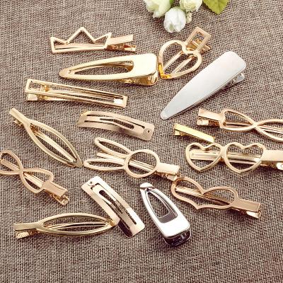 China Decoration Wholesale Trending Latest Design Hair Duckbill Clips Girls Hair Clips For Women Diy Accessories for sale