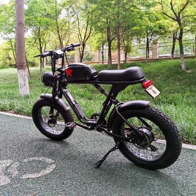 China OEM self-developed double battery shock absorption 20*4 tire steel super electric bicycle 73 super electric bicycle factory direct supply wholesale for sale