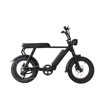 China Retro 20 Inch Super Fat Tire Snow Beach Dirt 73 Super Electric Bicycle DIY eBike Aluminum Alloy Frame Vintage Model for sale