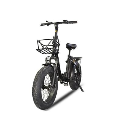 China 2022new folding designed retro step folding hydraulic brake tire bicycle 48v lithium fat ebike electric moped for sale