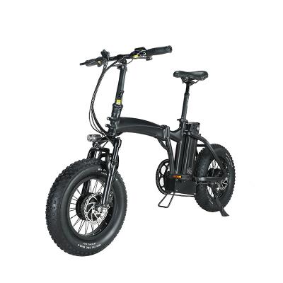 China Aluminum alloy long range fat tire mountain bike ebike integrated lightweight electric folding bicycle 1000w 48v for sale