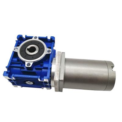 China Small Hotels Gearbox Nmrv063 24v dc motor reducer nmrv050 geared motor for dc motor for sale