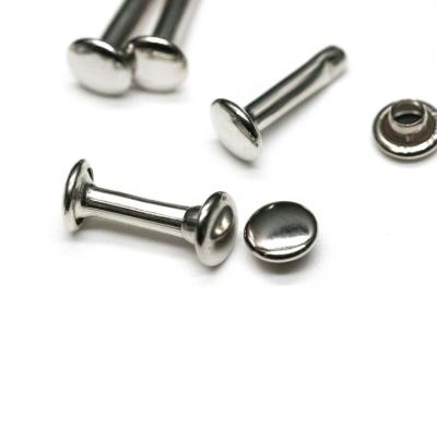 China China Factory Button Lead Free Metal Rivet Metal Bags Long Leg Brass Rivets With Long Leg for sale