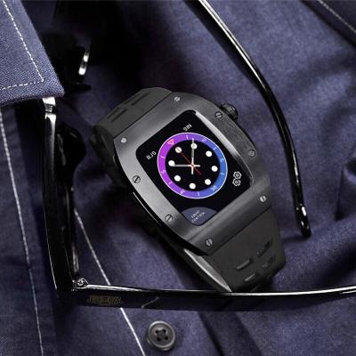 China Custom Logo Watch Case For Apple Protector Cover Stainless Steel Smart Watch Case For Apple Watch Iwatch Series 4567 for sale