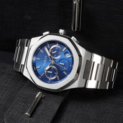 China Chronograph OEM Accept Luxury 316L Stainless Steel Strap Brand Wrist Chronograph Watches For Men for sale