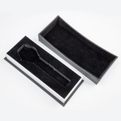 China Rounded Corner Accept Custom Your Logo High Grade Tactile Paper OEM Watch Box With EVA Material Interior for sale