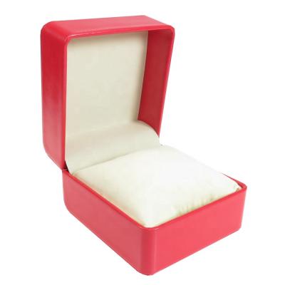 China Competitive Price Logo Accept Rounded Corner Leather Rounded Corner Custom Watch Box With Inner Pilou for sale