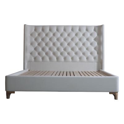 China Other bed frame with headboard velvetFabric Upholstered Bed frame for sale