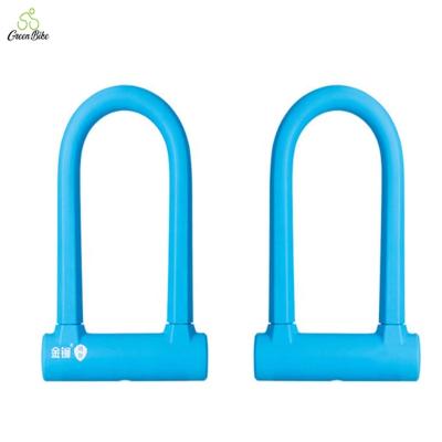 China Colorful Universal Mountain Bike Security Colorful Bicycle Lock On Grips Bike U Lock Bicycle Lock for sale