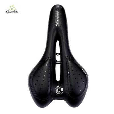 China Lightweight Lightweight PU Leather Saddle For Bike Good Elasticity Bicycle Saddle Seat for sale