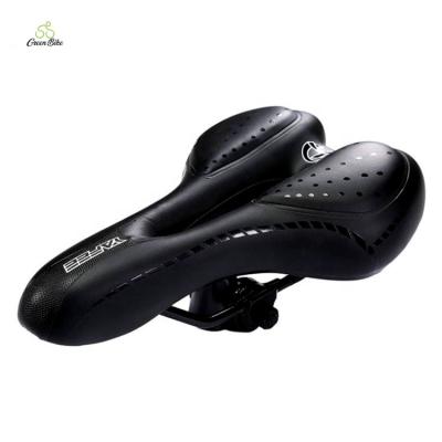 China Lightweight Lightweight PU Leather Saddle For Bike Good Elasticity Bicycle Saddle Seat for sale