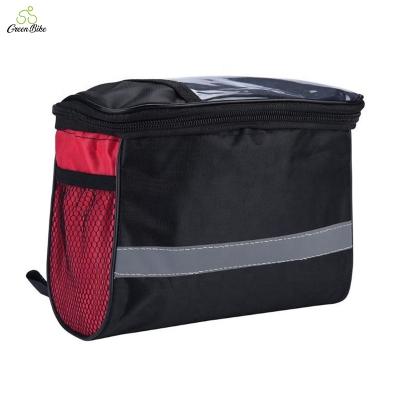 China Multiple Colors Green Bike Multiple Colors Cheap Wholesale Leather Bicycle Front Bag Bicycle Carrying Bag for sale