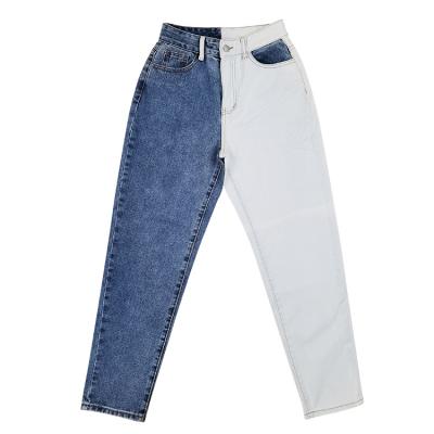 China New fashion ladies denim pants factory direct sales double color breathable skinny jeans for sale