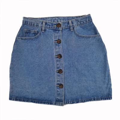 China Fashion Breathable Mini Women Denim Skirt Summer Sexy Casual Lattice Light Blue Skirt New for sale