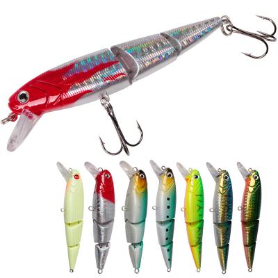 China ABS Hard Plastic Custom 3d Artificial Eye Bait Sinking Fishing Lures Hard Hook 50mm 6.5m 7.5m Minnow Artificial Soft Swim Baits Lure for sale