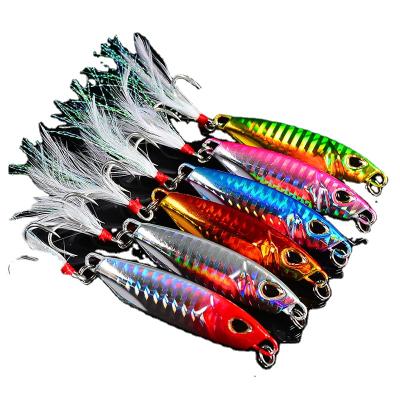 China Cheap Casting Glow Casting Jigs Jigs Spoons 7g 10g 15g 20g 25g 30g 40g 60g Slow Sinking Lead Bait Lure Metal Jig for sale