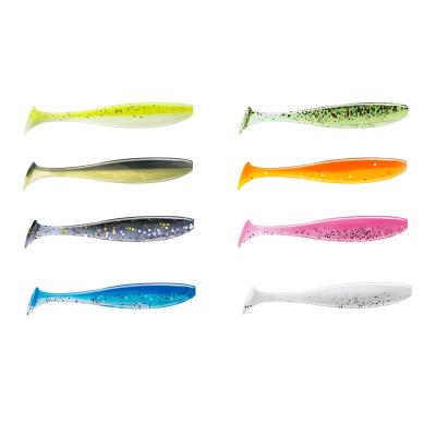 China Shenzhen ABS Fishing Lure Factory Shad Artificial Worm T Fishing Tail Lure Hard Plastic Bulk Plastics Swim Lure for sale