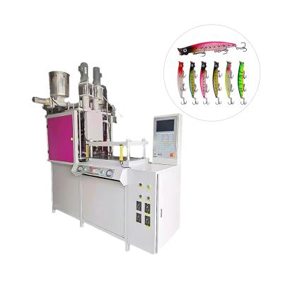 China VERTICAL New Energy Saving PVC Multicolor Soft Fish Bait Injection Molding Machine for sale