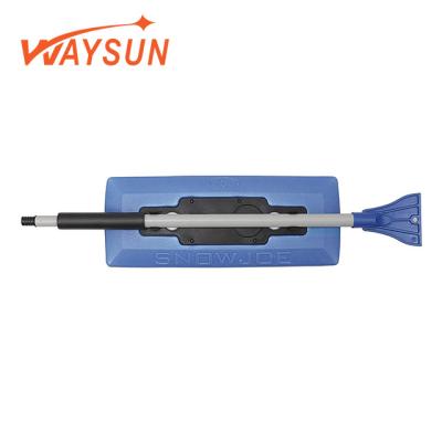 China Foldable Telescopic Car Windshield Snow Scraper and Car Snow Brush Scraper Winter Glass Snow Remover Ice Scraper for sale