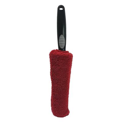 China Long Wheel And Rim Detailing Brush Wheel Cleaner Eco-friendly Car Care Scratch Free Microfiber Car Wheel Brush for sale