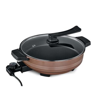 China Dishwasher Safe Nonstick Coating Electric Skillet For Home Use for sale