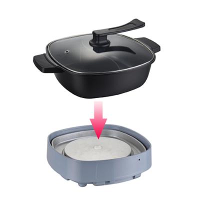 China Nonstick Coating 1500w Professional Split Electric Skillet Hot Pot for sale