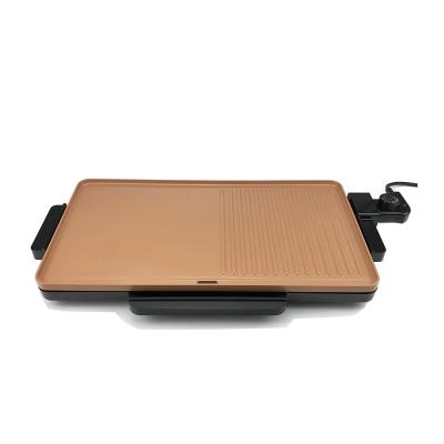 China Dishwasher Safe 2000W Copper Coating Table Top Electric Grill For Dishwasher Safe for sale