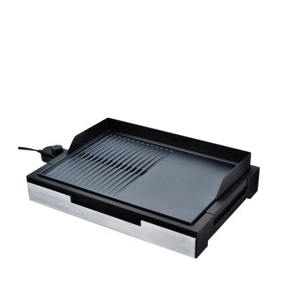 China High Quality Electric Splatter Guard 2200W Barbecue Grill Plancha For Home Use for sale