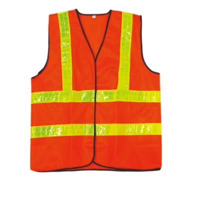 China / DEKO DKM0104 Safety Reflective Vest Road Safety Equipments Reflective PVC Stripes 100gsm Polyester Size: 60x70cm for sale