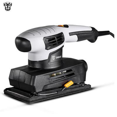 China Woodworking DEKO DKFS16Q1 Tie-Electric 160W Sheet Sander with 15 Sheets Sandpaper and Dust Exhaust Power Tools for sale