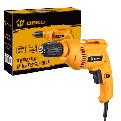 China DEKO DKED10Z1 220V Electric Screwdriver 2 Functions Machine Tools 27*7*22cm Electric Hammer Electric Drill Rotary Power Tools for sale