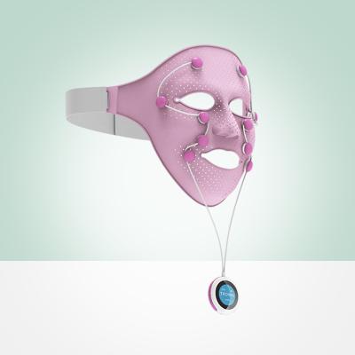 China Skin Tightening New Products Beauty Mask Instrument Portable Face EMS Smart Mask Skin-friendly Promote Absorption for sale