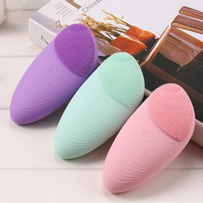 China Skin Tightening Face Mask Massager Hot Beauty Machine Facial Brush Facial Massager Approval Sale Detergent Use On Face for sale