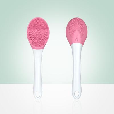 China All Natural Electric Body Brush Waterproof Automatic Back Bath Brush With Handle Silicone Brush For Body Massager for sale