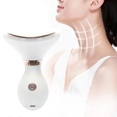 China 2021 Facelift New Arrivals High Frequency Skin Tightening 3 Colors Remove Double Chin Neck Device Led Facial Neck Massager for sale