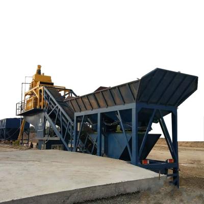 China Building Material Shops New Products Automatic Mobile Concrete Plant 50m3/h Small Batching Price for sale