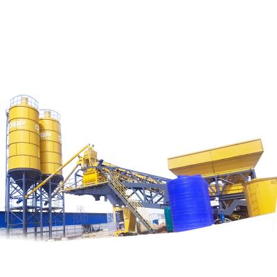 China Building material stores mini portable mobile concrete factory price YHZS50 50M3/H concrete batching plant for sale for sale