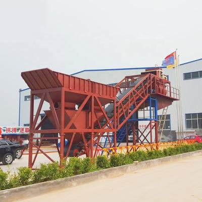 China Building Material Shops Low Cost High Performance Mini Mixing Plant 50m3/h Ready Made Mobile Concrete Batching Plant for sale