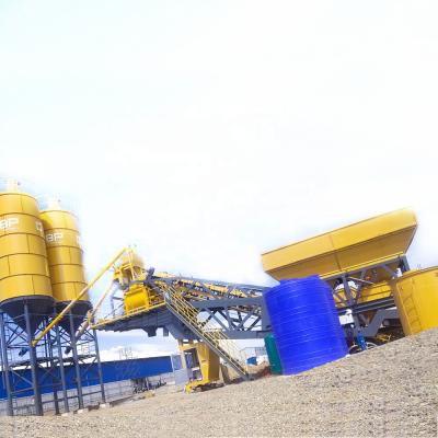 China Portable concrete machinery repair shops production equipment 50m3/h yhzs50 mobile concrete batching plant low cost for sale