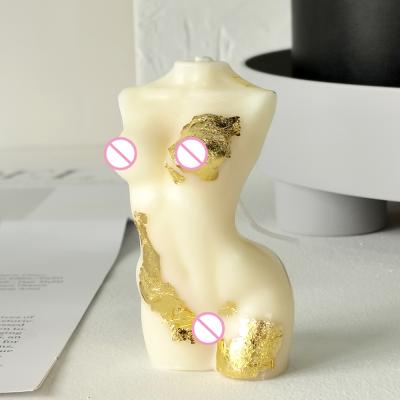 China Female man woman nude body candle body abstract design home male artistic decoration scented candles art scented cande for sale