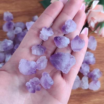 China Small Amethyst China Group Natural Amethyst Crystal Rough Flower Decorative Crystal for sale