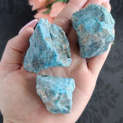 China China Apatite Rough Chunks Single Quantity Large Raw Blue Crystal Stones For Decor Or Crystal Grids for sale