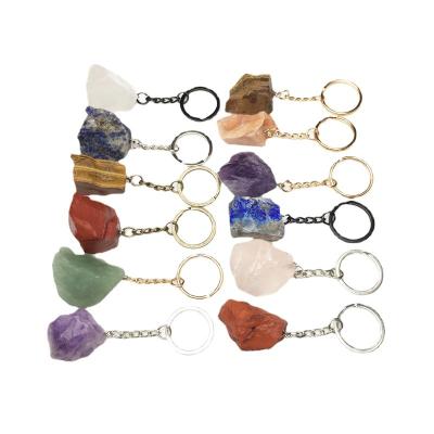 China China Crystal Key Chains Gemstone Charm Keychains Wrapped Crystal Key Ring Luxury Ornament Crystal Key Chain for sale