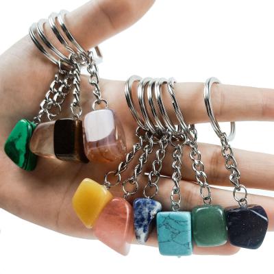 China China Crystal Keychain Crystal Key Chain With Charm You Select Crystal Point Pendant Custom Key Ring PL for sale